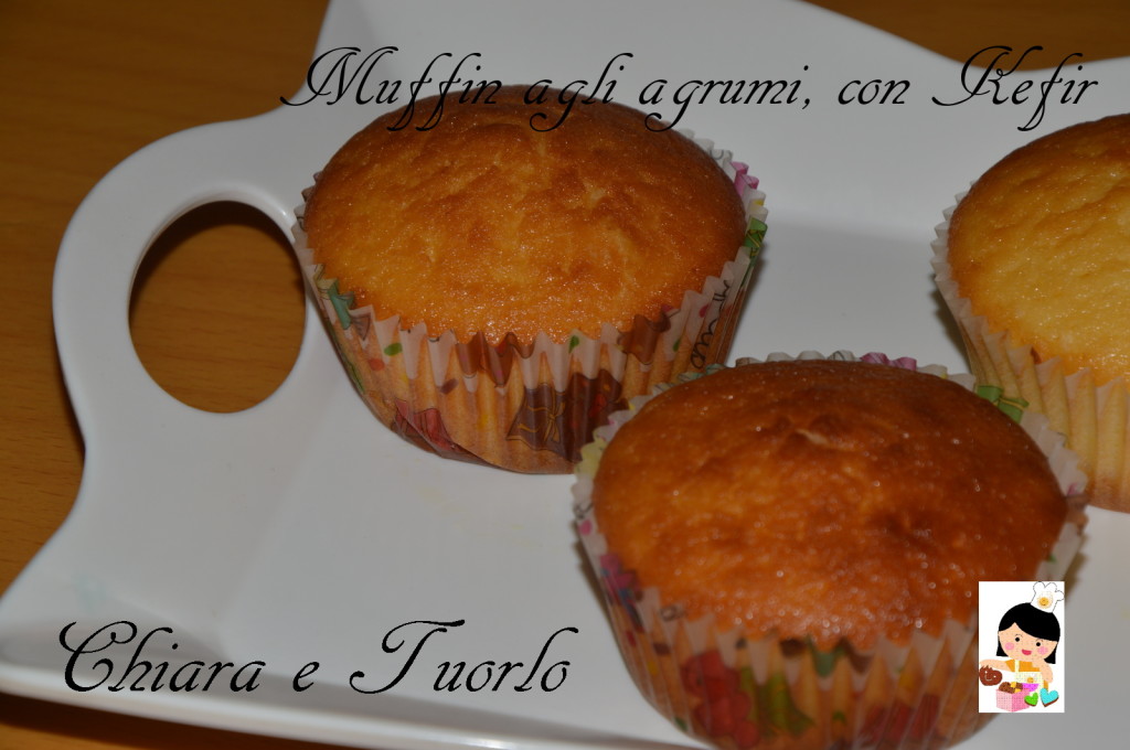 Muffin agli agrumi, con Kefir_1