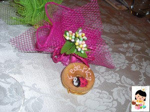 Donut segnaposto con nome Federica