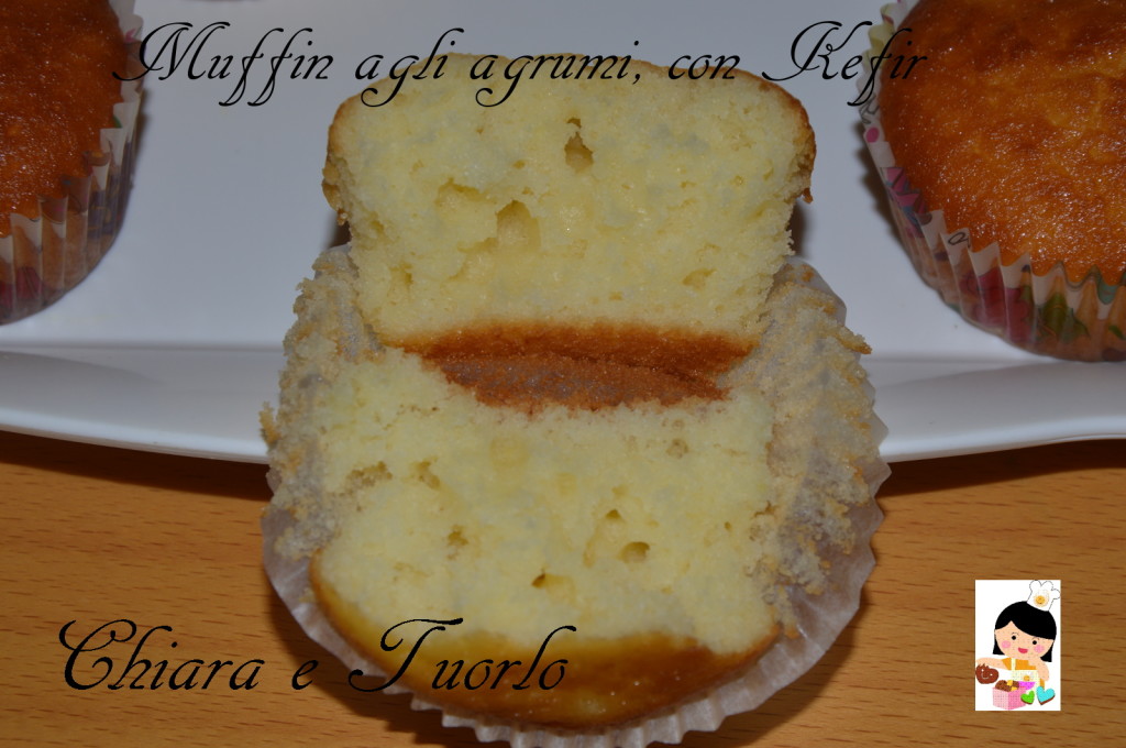 Muffin agli agrumi, con Kefir_3