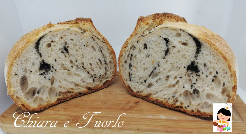 sezione pane con semi sesamo