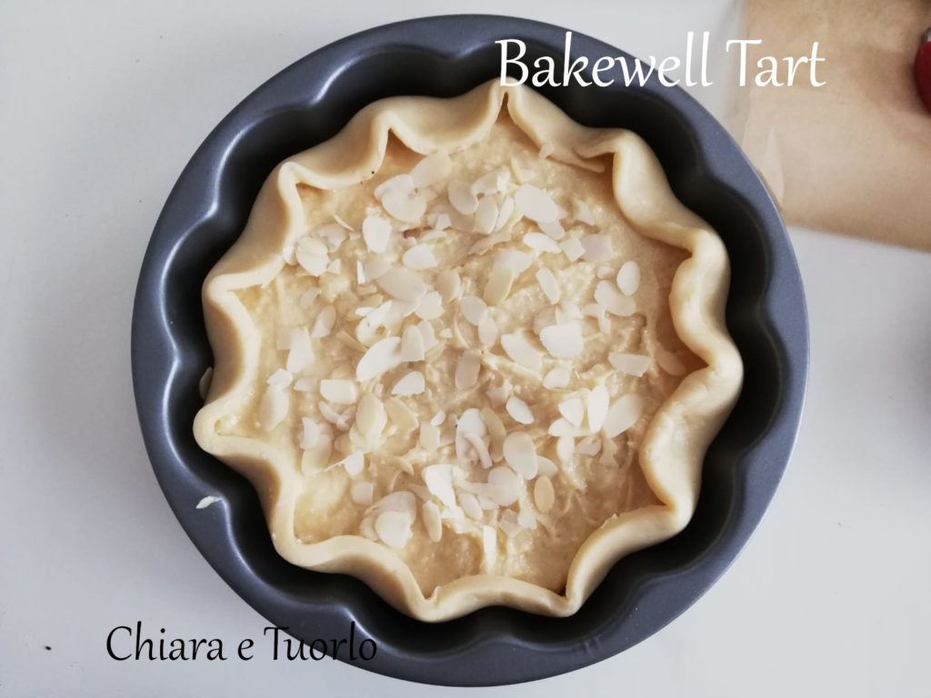 Bakewell Tart pronta per essere infornata