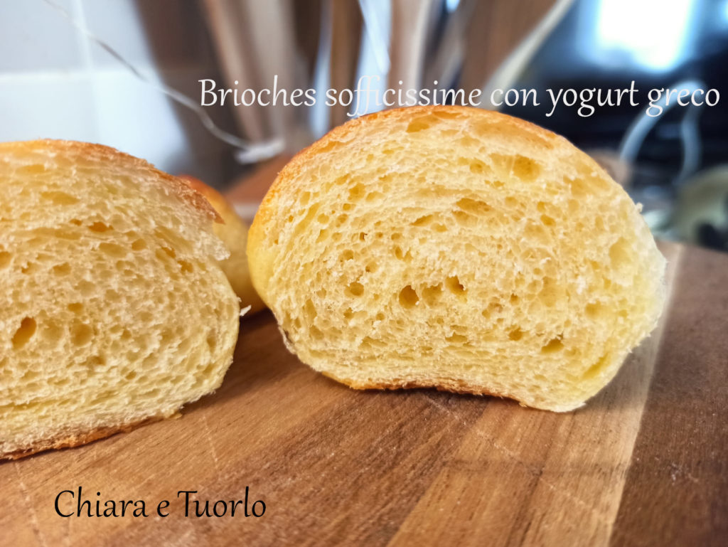 sezione di una brioche