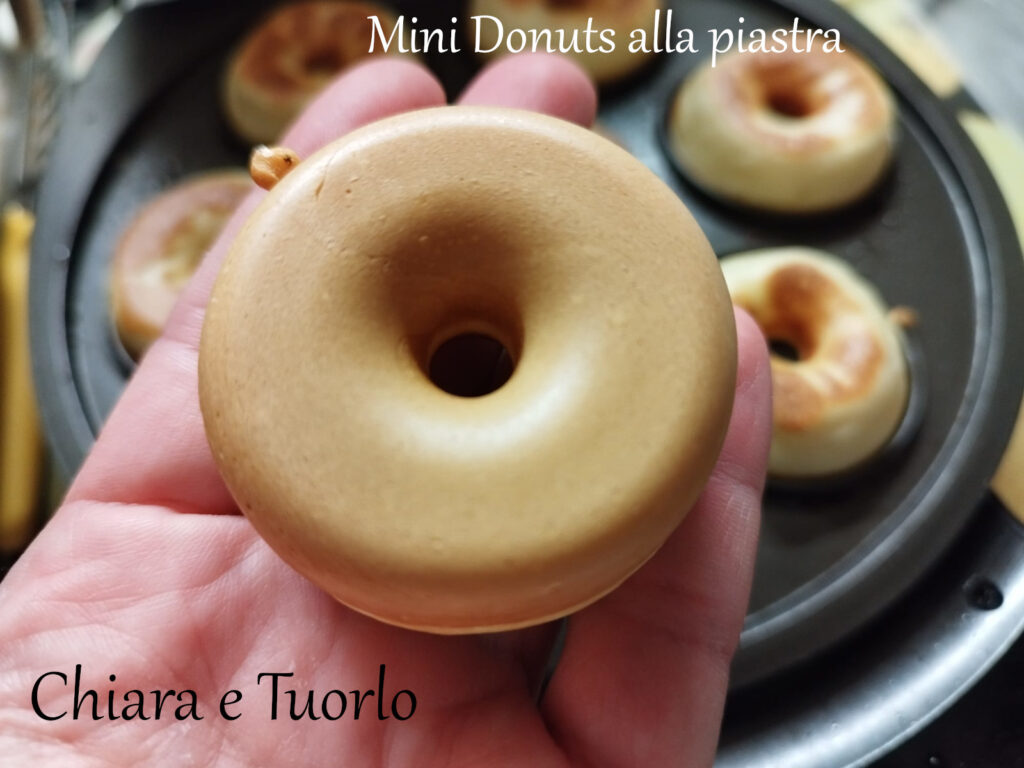Mini donuts in primo piano