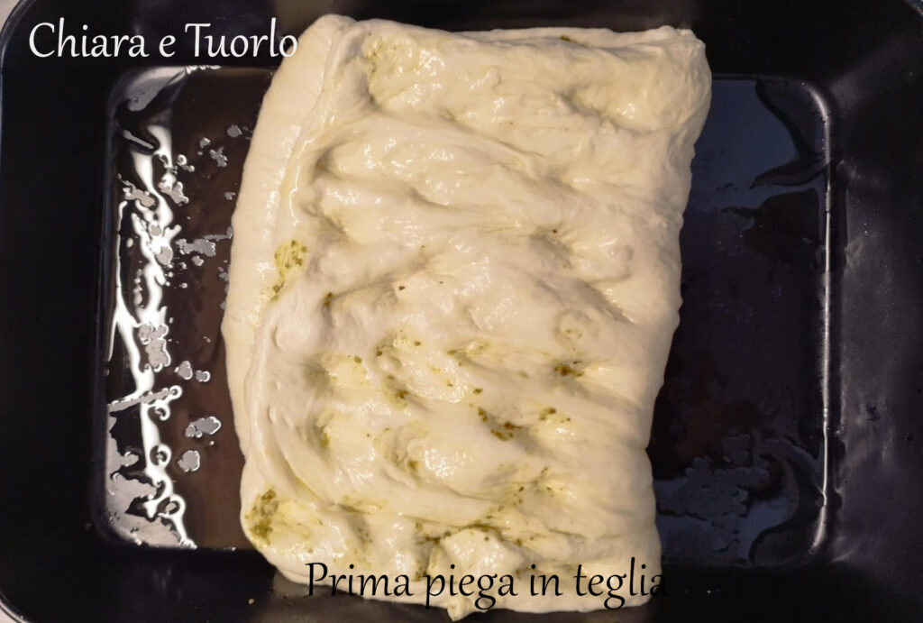 Impasto dopo la piega a tre